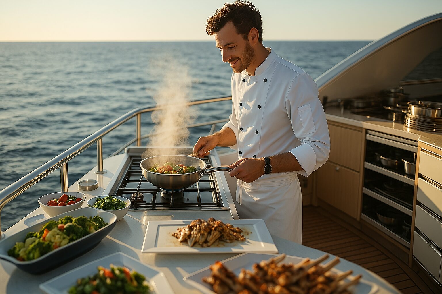 chef privé , service à la personne pour Yatch